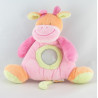 Doudou vache rose violet papillon DOUKIDOU