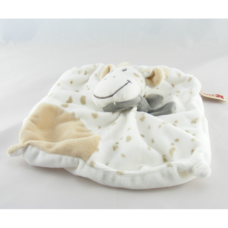 Doudou plat cerf elan renne nez rouge BABYGRO