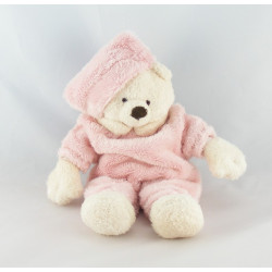 Doudou ours mauve bonnet CMP