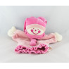 Doudou plat ours rose TCF TOUT COMPTE FAIT
