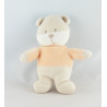 Doudou ours beige vert orange AUCHAN