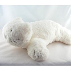 Doudou chat rose pull rayé rose OBAIBI