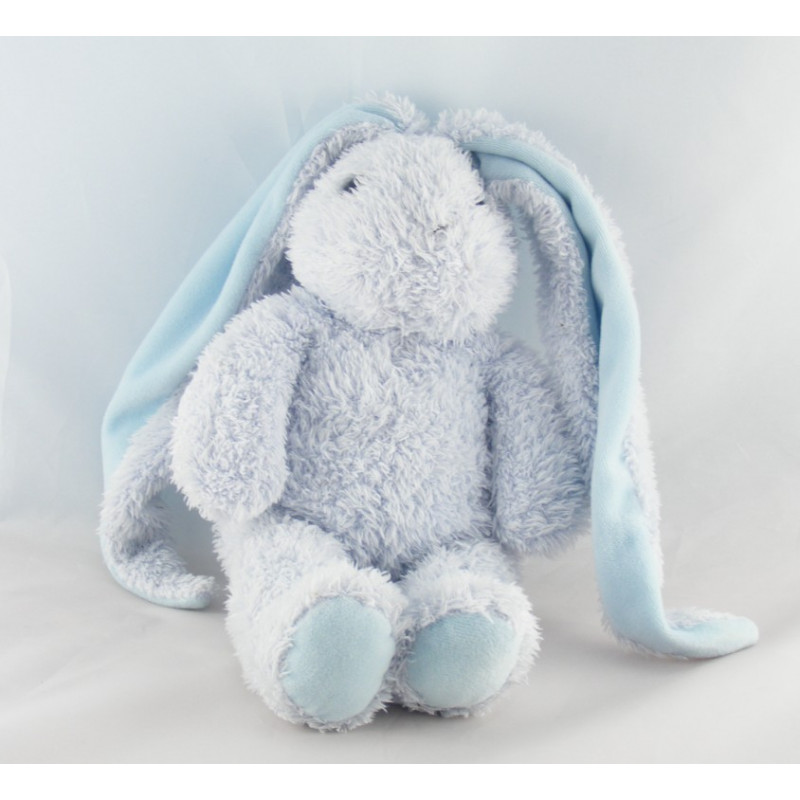 Doudou lapin rose hochet AJENA