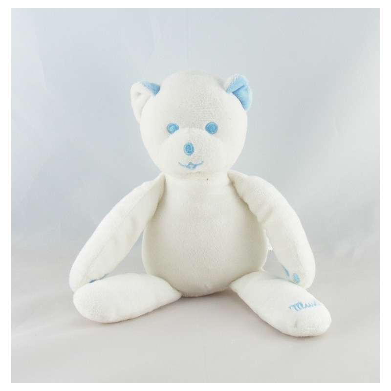 Doudou ours blanc Musti de Mustela