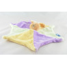 Doudou plat étoile lapin rouge bleu vert jaune mauve NOUNOURS