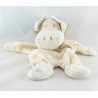 Doudou lapin blanc vichy beige TARTINE ET CHOCOLAT  