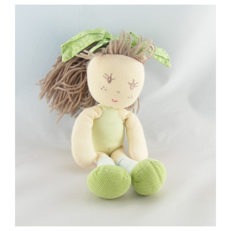 Doudou attache tétine poupée rose KALOO