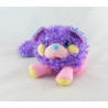 Peluche Popples frisé violet rose bleu + popples rouge bleu