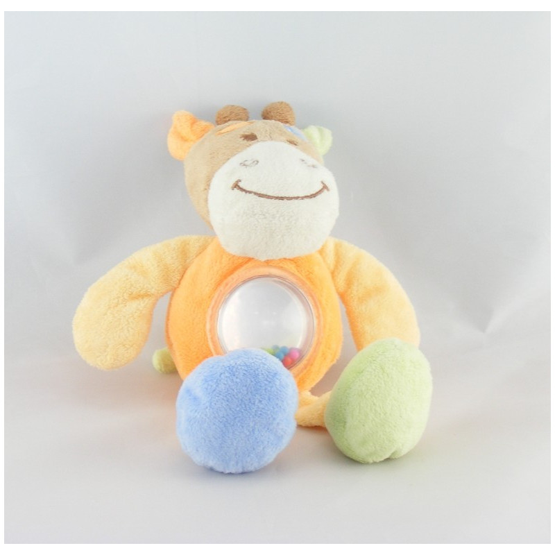 Doudou Papillon vert bleu Tex