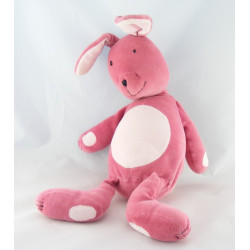 Doudou lapin rose bordeaux OBAIBI