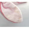 Doudou lapin rose bordeaux OBAIBI 40 cm