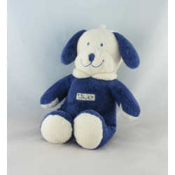 Doudou Chien bleu et blanc Nicotoy The Baby Collection