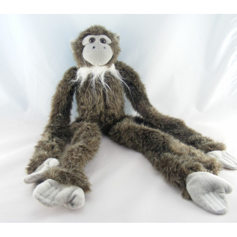 Doudou ours beige marron écharpe blanche CP INTERNATIONAL