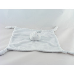 Doudou plat lapin bleu CARREFOUR