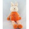 Doudou lapin orange étoile KIABI BEBE