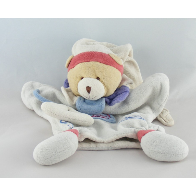 Doudou et compagnie plat ours bleu triangle musique 