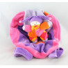 Sac rose violet Doudou Gino le clown MOULIN ROTY
