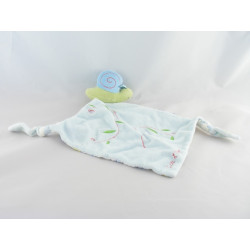 Doudou plat hibou rose blanc SUCRE D'ORGE