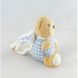 Attache tétine doudou ours rouge bleu vert KALOO 