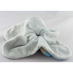 Doudou plat chien beige bleu NATTOU 