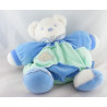 Doudou ours patapouf bleu Lagoon poisson KALOO