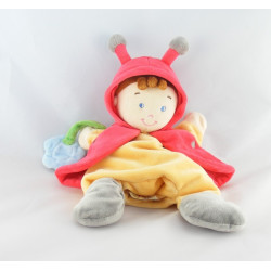 Doudou semi plat garçon coccinelle NICOTOY 
