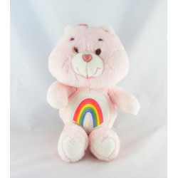 Peluche Bisounours rose Grosfarceur Arc en ciel CARE BEARS