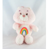 Peluche Bisounours rose Grosfarceur Arc en ciel CARE BEARS