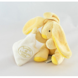 Doudou et compagnie attache tétine lapin bleu avec mouchoir 