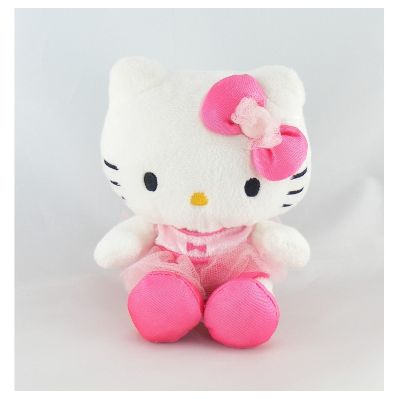 Peluche chat HELLO KITTY rose sac SANRIO LICENSE 