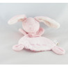 Doudou plat lapin rose GRAIN DE BLE