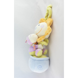 Doudou musical boule ours jaune balle BABYSUN