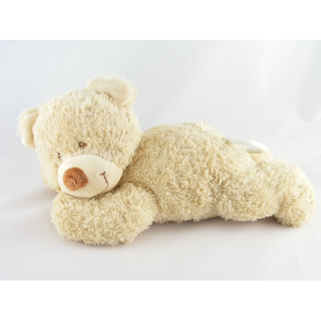 Doudou musical ours pull capuche vert NICOTOY