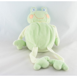 Doudou plat grenouille verte KING BEAR 