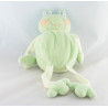Doudou plat grenouille verte KING BEAR 