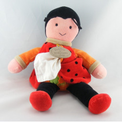 Doudou coccinelle coccidoux avec mouchoir DOUDOU ET COMPAGNIE