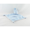 Doudou plat triangle girafe bleu VERTBAUDET