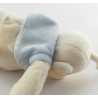 Doudou singe bleu blanc palmier JOLLYBABY 18 cm