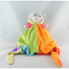 Doudou plat réversible cochon vache NOUNOURS