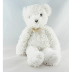 Doudou ours blanc beige hochet Mon Coeur POMMETTE