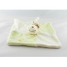 Doudou plat girafe blanc vert arbre GERCA
