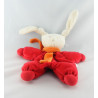 Doudou lapin Patachou orange rouge Corolle 