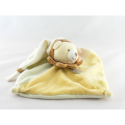 Doudou et compagnie ours plat collector blanc orange rose pétales 