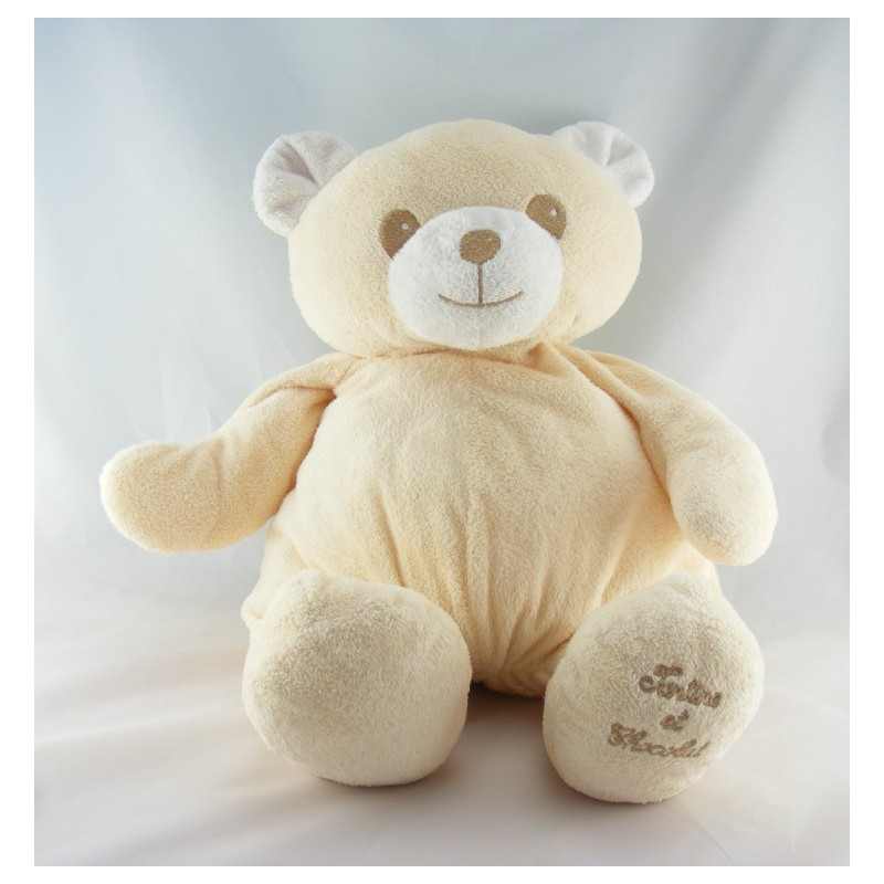 Doudou ours écru blanc TARTINE ET CHOCOLAT