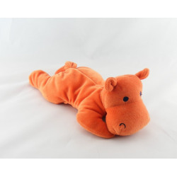 Doudou hippopotame orange SUCRE D'ORGE