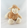 Doudou ours beige marron écharpe blanche CP INTERNATIONAL