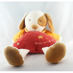 Doudou et compagnie range pyjama Hugo chien orange jaune