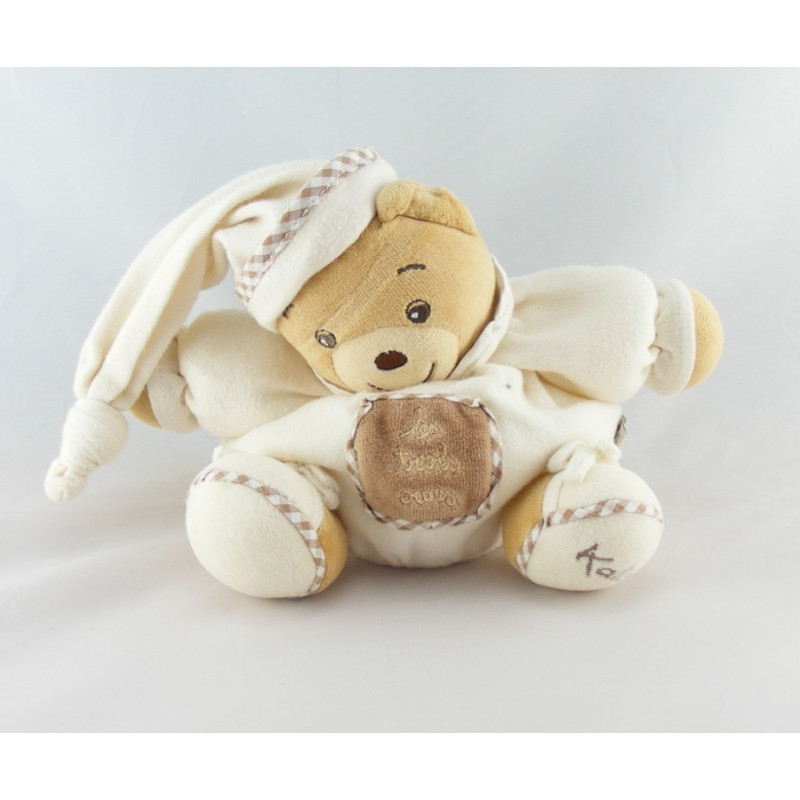 Doudou ours boule bleu blue K kaloo 