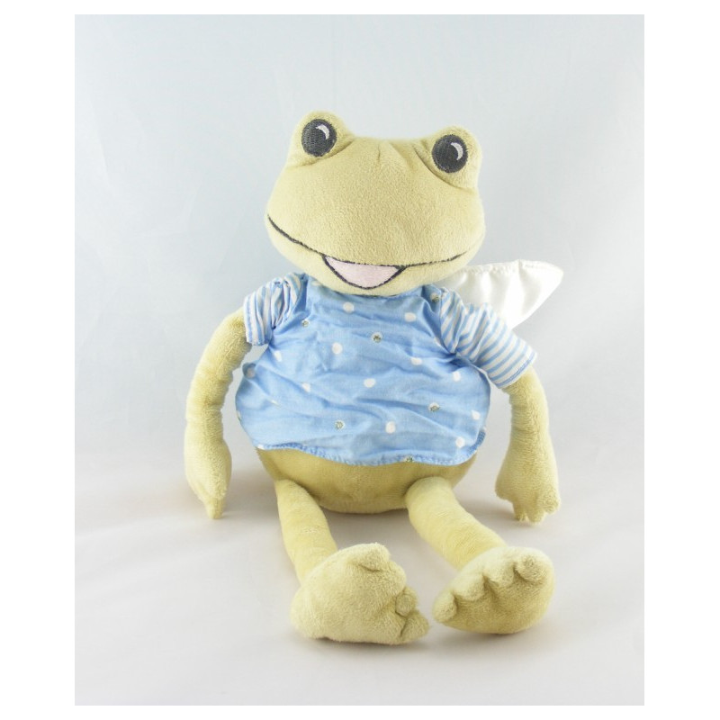 Doudou plat grenouille vert bandanas IKEA