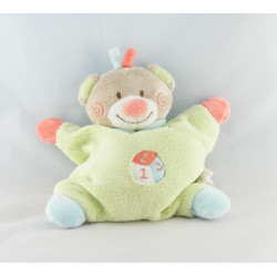 Doudou semi plat ours rose balle PREMAMAN